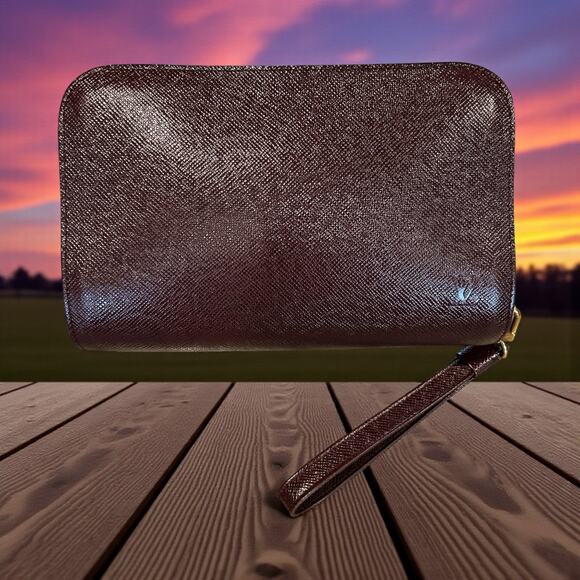 Louis Vuitton Handbags - Louis Vuitton Purple Taiga Pochette Baikal Clutch